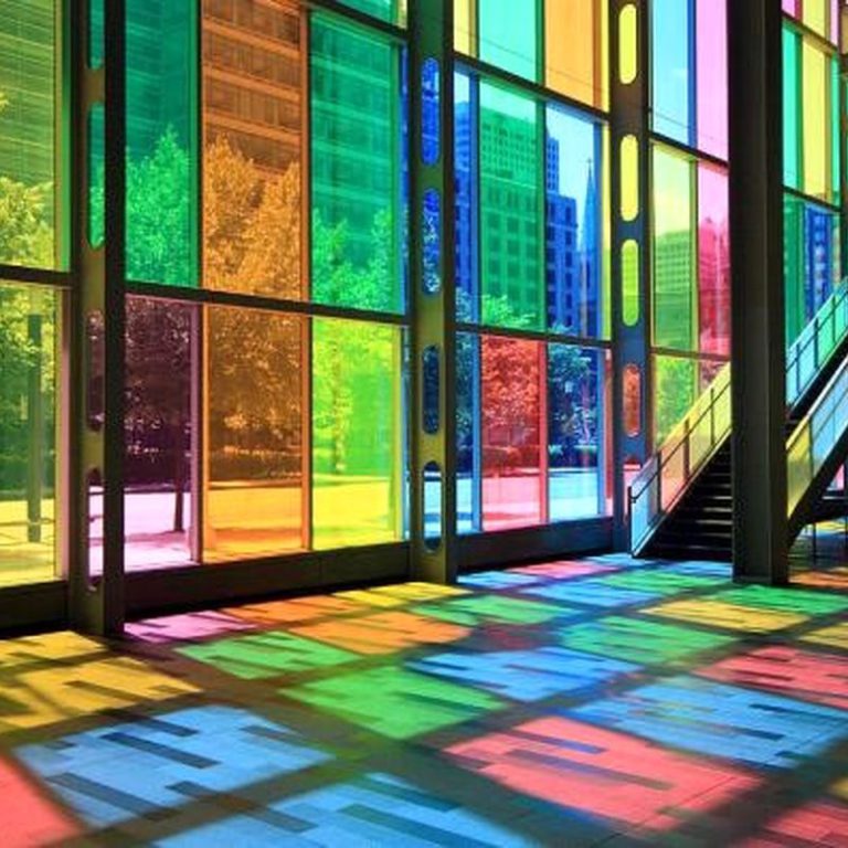 شیشه رنگی و انواع آن