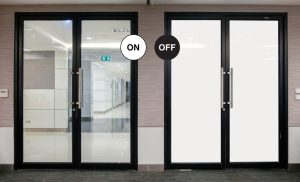 شیشه هوشمند درب اتاق کنفرانس جام جم-jamejam smart glass