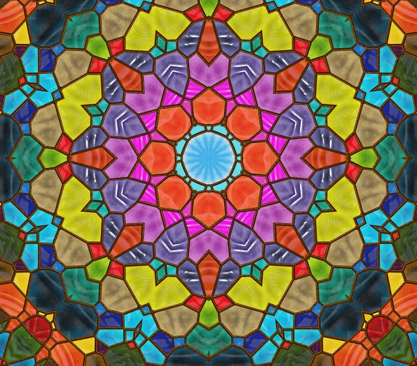 شیشه رنگی پنجره