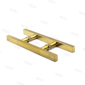 دستگیره مکعبی 40 سانت استیل طلایی