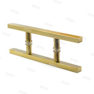 دستگیره مکعبی 40 سانت استیل طلایی